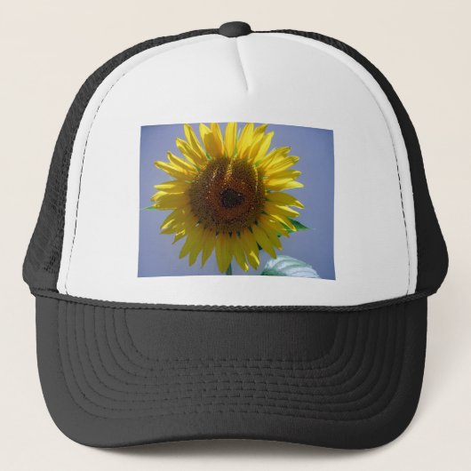 Gelbe Sonnenblume Truckerkappe (Vorderseite)