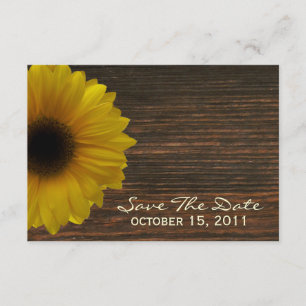 Gelbe Sonnenblume u. Barnwood Fall Save the Date