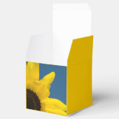 Gelbe Sonnenblume und Blaue Himmelsblume Hochzeit Geschenkschachtel (Geöffnet)