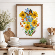Gelbe Sonnenblume und Butterfly Bouquet