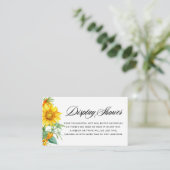 Gelbe Sonnenblume und Meeresbuckthorn-Display-Dusc Begleitkarte (Stehend Vorderseite)