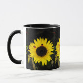 Gelbe Sonnenblume und zwei Marienkäfer Tasse (Links)
