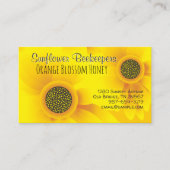 Gelbe Sonnenblume Visitenkarte (Vorderseite)