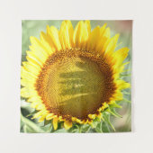 Gelbe Sonnenblume Wandteppich (Vorderseite (Horizontal))