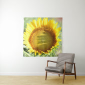 Gelbe Sonnenblume Wandteppich (Beispiel (Horizontal))
