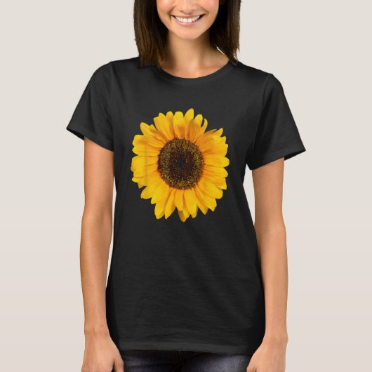 Gelbe Sonnenblume Wasserfarbe Positive T-Shirt (Vorderseite)
