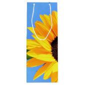 Gelbe Sonnenblume Weinbeutel Geschenktüte Für Weinflaschen (Rückseite)