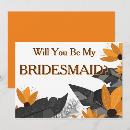 Gelbe Sonnenblume wird meine Einladung sein (Vorne/Hinten)