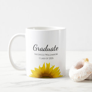 Gelbe Sonnenblumen Abschlussjahrgang 2026  Kaffeetasse