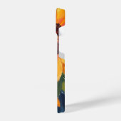 Gelbe Sonnenblumen | Aquarell-Blumenmalerei iPhone Hülle (Linke Seite)