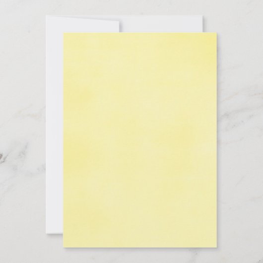 Gelbe Sonnenblumen Aquarell Brautparty Einladung (Rückseite)