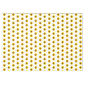 Gelbe Sonnenblumen auf weißem Tablett Tischdecke (Vorderseite (Horizontal))