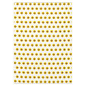 Gelbe Sonnenblumen auf weißem Tablett Tischdecke (Vorderseite)