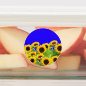 Gelbe Sonnenblumen Aufkleber (Befestigt)