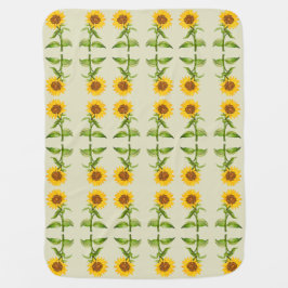 Gelbe Sonnenblumen Babydecke