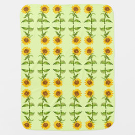 Gelbe Sonnenblumen Babydecke