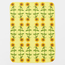 Gelbe Sonnenblumen Babydecke
