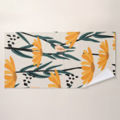 Gelbe Sonnenblumen Badehandtuch (Badehandtuch)