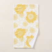 Gelbe Sonnenblumen Badhandtuch Set (Handtuch)