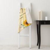 Gelbe Sonnenblumen Bienen rustikale Biene glücklic Sherpadecke (Beispiel)