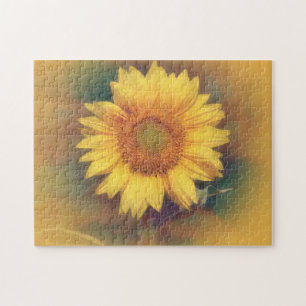 Gelbe Sonnenblumen Blume Art Puzzle