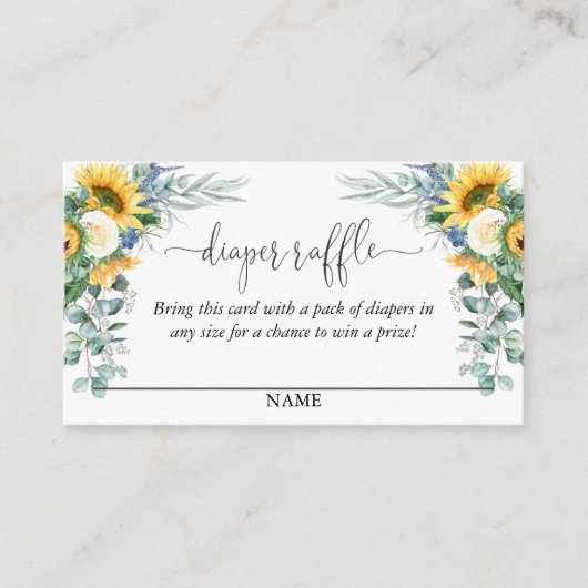 Gelbe Sonnenblumen Blumenblätterblättern Text Begleitkarte (Vorderseite)