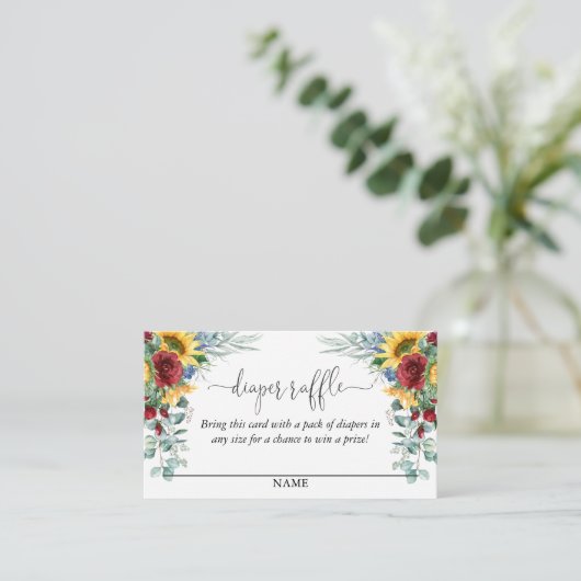 Gelbe Sonnenblumen Blumenblätterblättern Text Begleitkarte (Stehend Vorderseite)