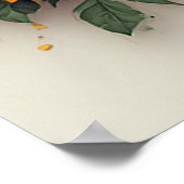 Gelbe Sonnenblumen Blumenkunst Poster (Ecke)