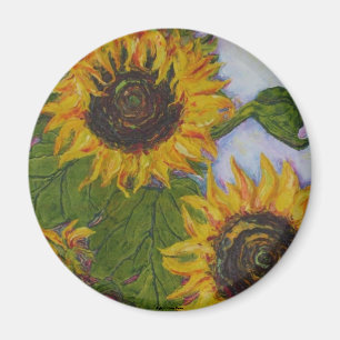 Gelbe Sonnenblumen durch Paris Wyatt Llanso Magnet