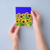 Gelbe Sonnenblumen Flyer (Gruppe)