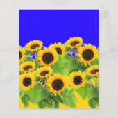Gelbe Sonnenblumen Flyer (Hinten)
