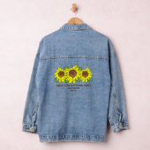 Gelbe Sonnenblumen Freude an der Lord Scripture Jeansjacke (Hangar)