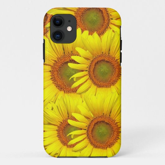 Gelbe Sonnenblumen-Gehäuse Case-Mate iPhone Hülle (Rückseite)