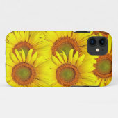 Gelbe Sonnenblumen-Gehäuse Case-Mate iPhone Hülle (Rückseite (Horizontal))