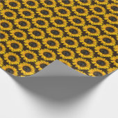 Gelbe Sonnenblumen Geschenkpapier (Ecke)
