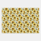 Gelbe Sonnenblumen Geschenkpapier Set (Vorderseite)