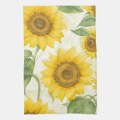 Gelbe Sonnenblumen Geschirrtuch (Vertikal)