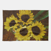 Gelbe Sonnenblumen Geschirrtuch (Horizontal)