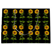 Gelbe Sonnenblumen Große Geschenktüte (Vorderseite)