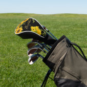 Gelbe Sonnenblumen individuelle Name Golf Headcover (In SItu)