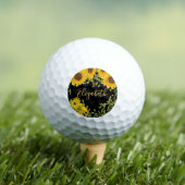 Gelbe Sonnenblumen individuelle Name Golfball (Insitu T-Shirt)