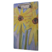 Gelbe Sonnenblumen Klappe Klemmbrett (Links)