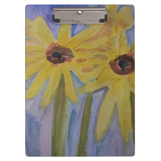 Gelbe Sonnenblumen Klappe Klemmbrett (Vorderseite)