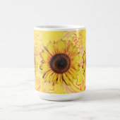 Gelbe Sonnenblumen-Kunst-Tasse Kaffeetasse (Mittel)