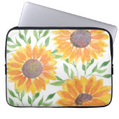 Gelbe Sonnenblumen Laptopschutzhülle (Vorderseite)