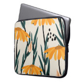 Gelbe Sonnenblumen Laptopschutzhülle (Vorderseite Links)