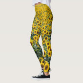 Gelbe Sonnenblumen Leggings (Links)