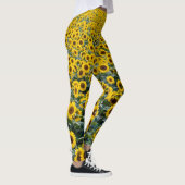 Gelbe Sonnenblumen Leggings (Rechts)