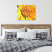 Gelbe Sonnenblumen Leinwand Printmedien (Insitu (Schlafzimmer))