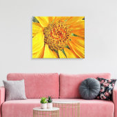 Gelbe Sonnenblumen Leinwand Printmedien (Insitu (Wohnzimmer))